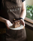 Chocolate banana hazelnut cake